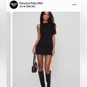 Princess Polly Elegant Black Mini Dress